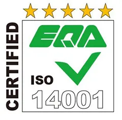 ISO14001の認証を示すロゴ